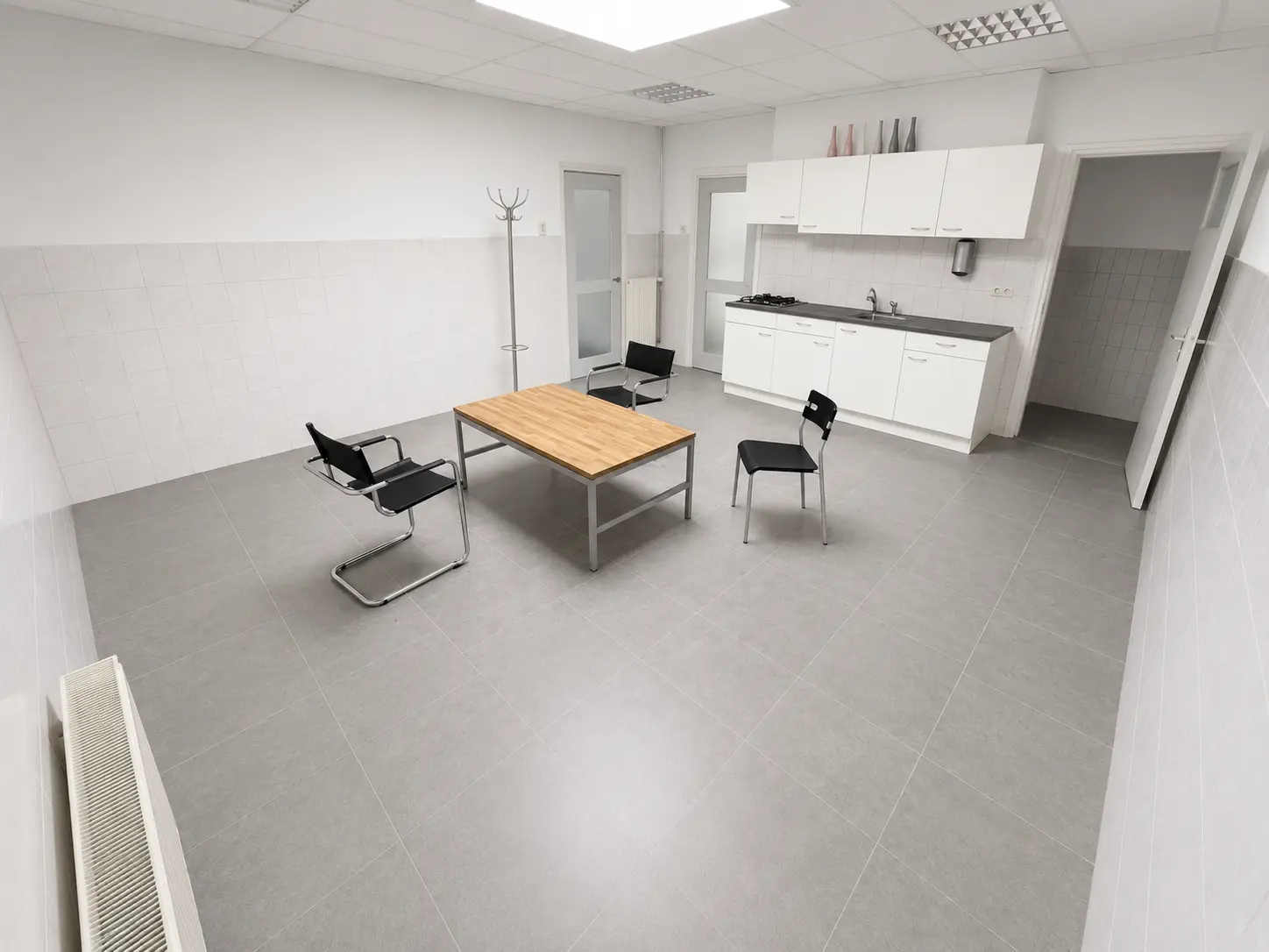 Kantine met keukenblok